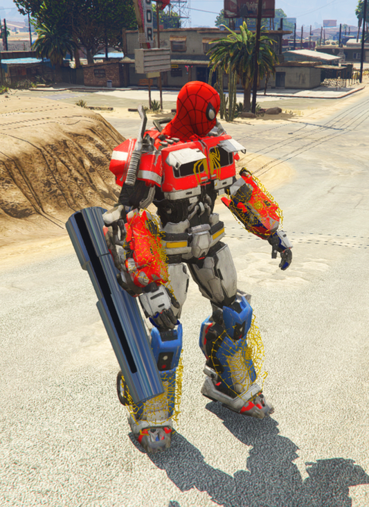 Spiderman Transformers 4