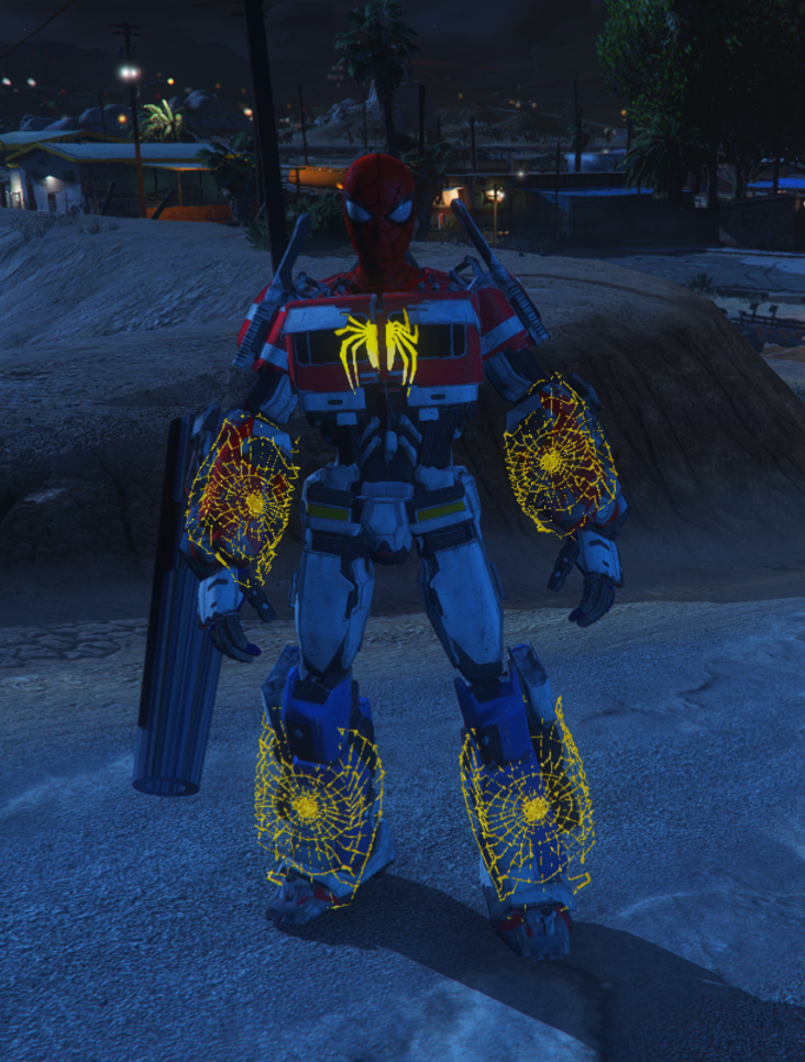 Spiderman Transformers 4