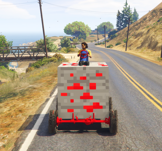 Minecraft Car Red Stone