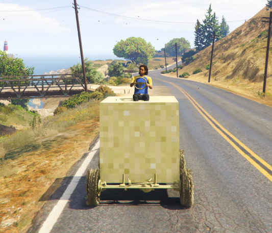 Minecraft Car Sand