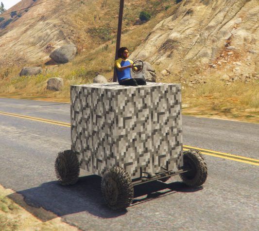 Minecraft Car Cobble Stone