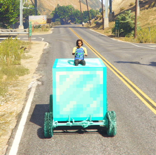 Minecraft Car Diamond Block