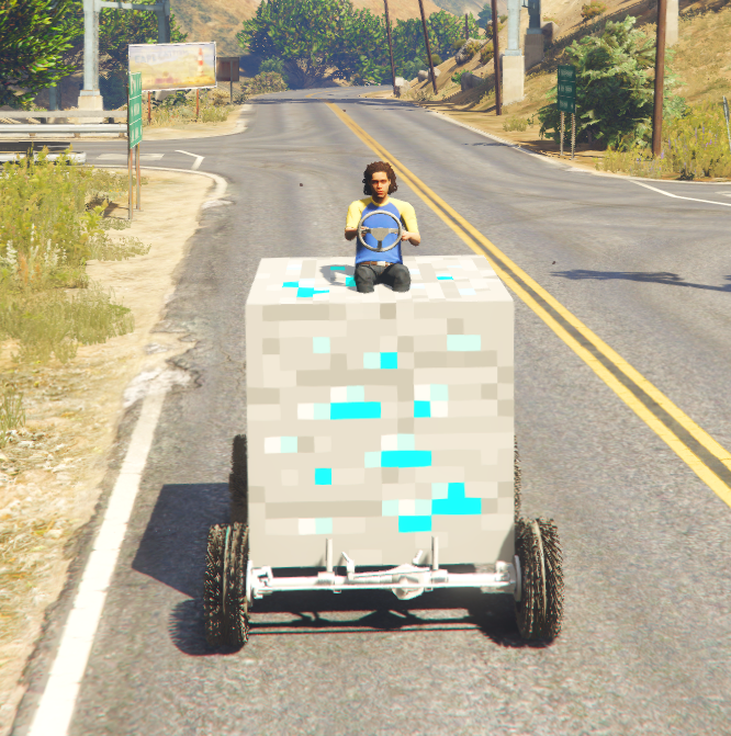 Minecraft Car Diamond Ore