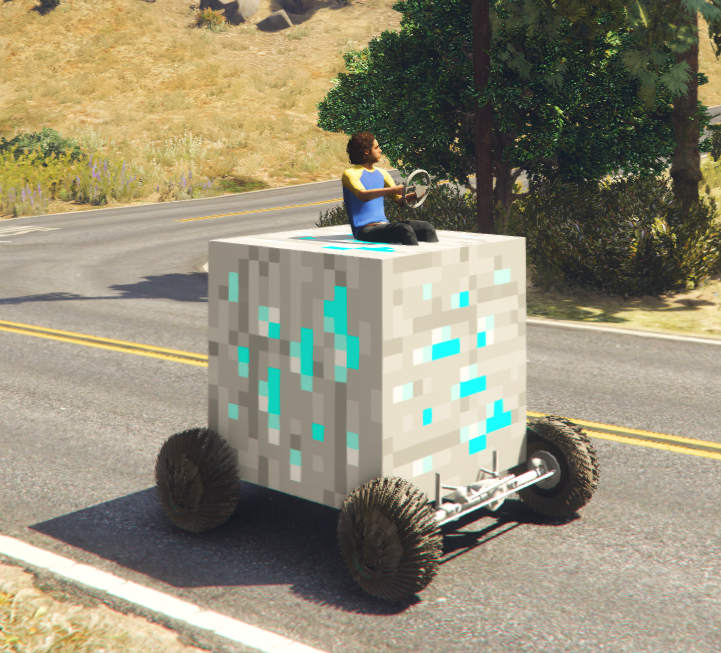 Minecraft Car Diamond Ore