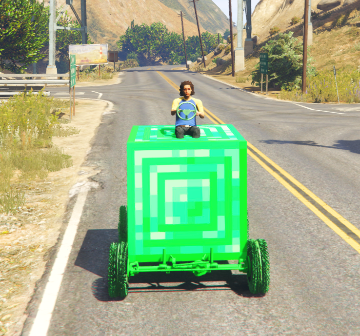 Minecraft Car Smerald