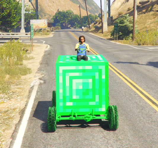 Minecraft Car Smerald