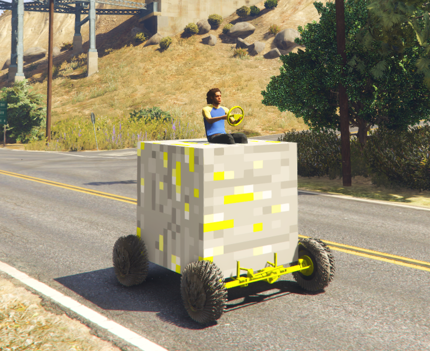 Minecraft Car Gold Ore