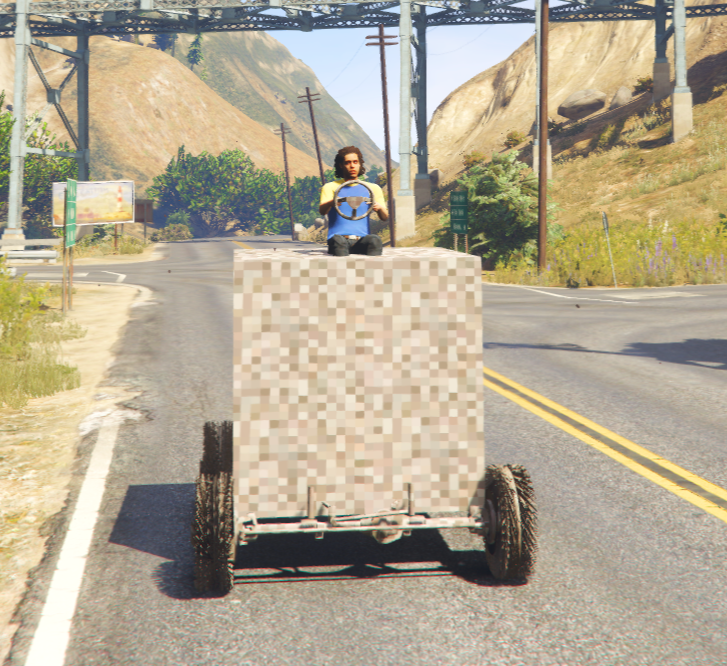 Minecraft Car Gravel