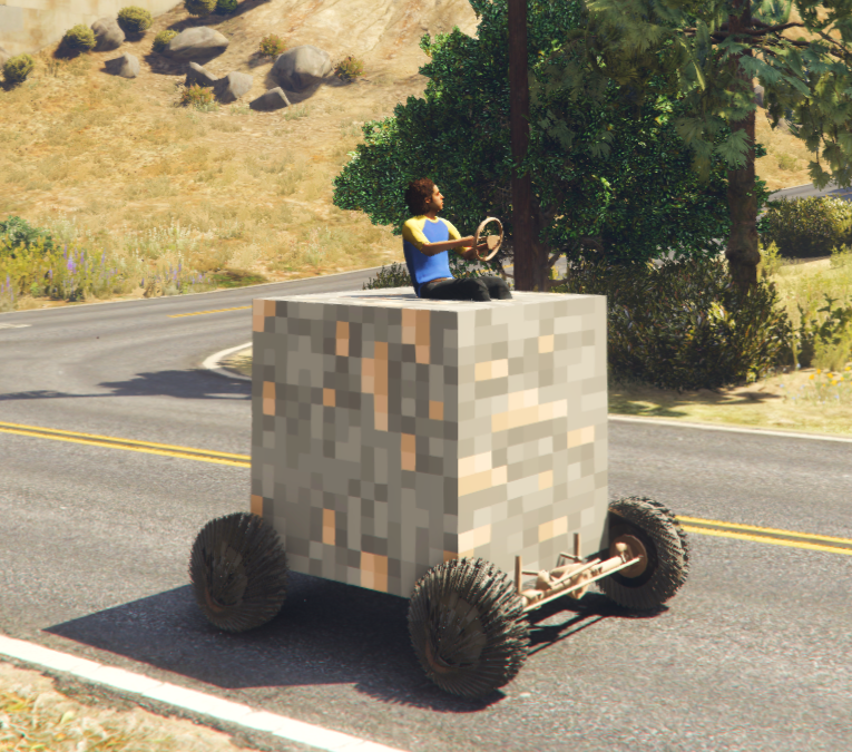 Minecraft Car Iron Ore