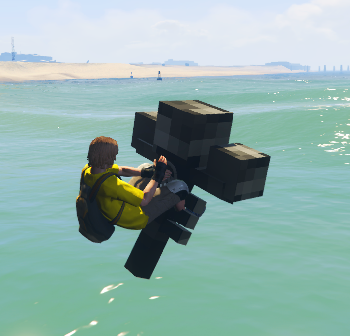 Minecraft Bike Fly Whiter
