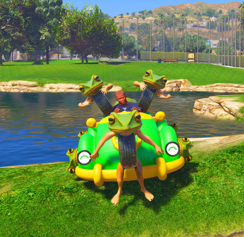 Brainrot Frog Car