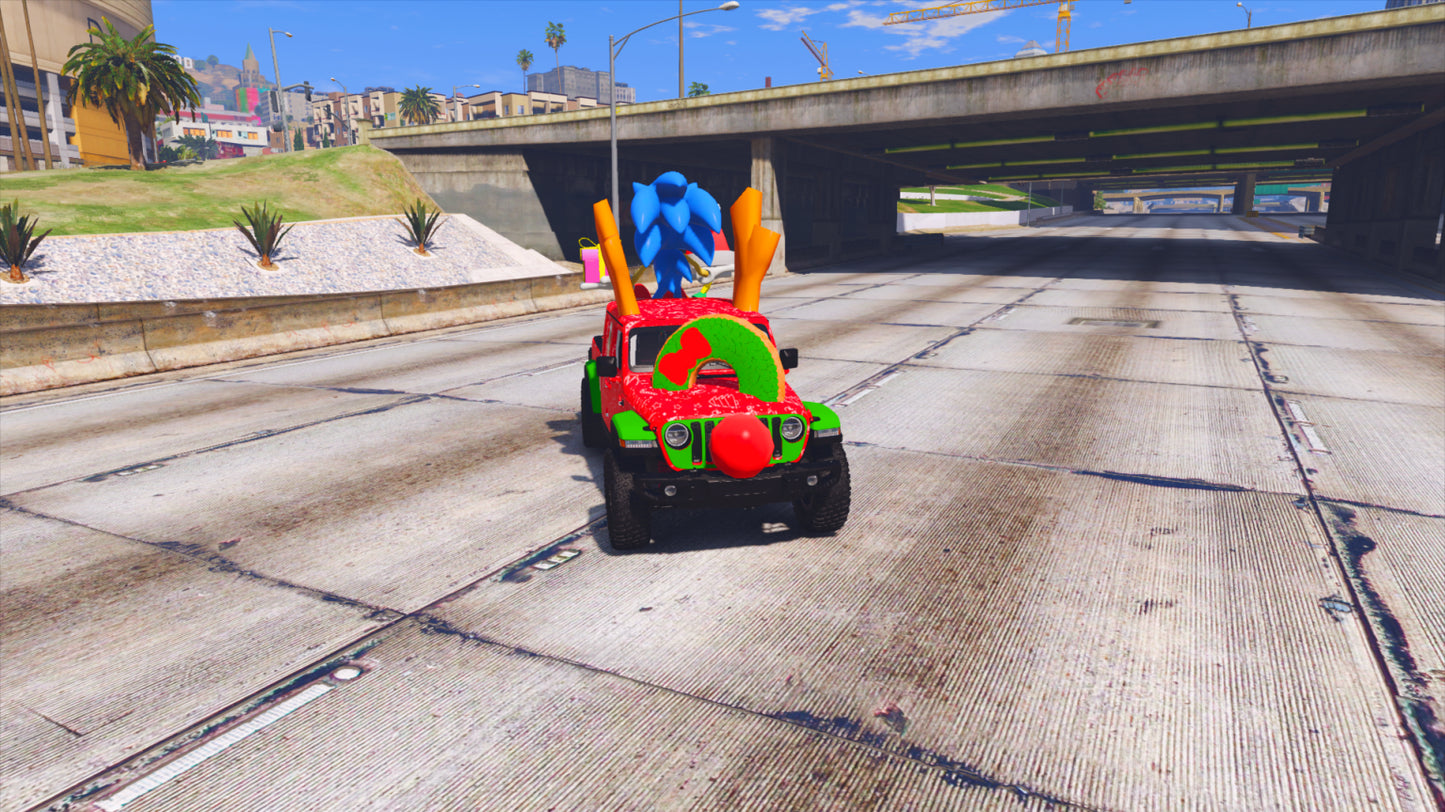 Sonic Merry Christmas Car 3