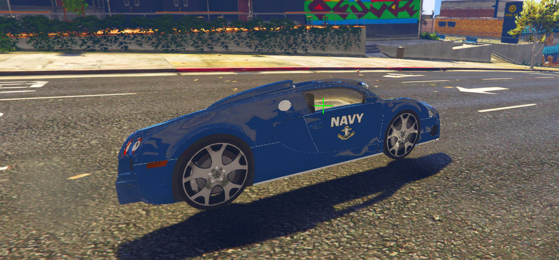 Navy Bugatti Flat