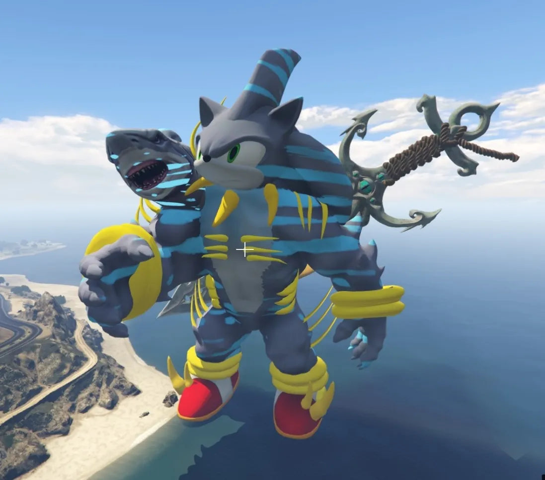 Sonic Shark Statue