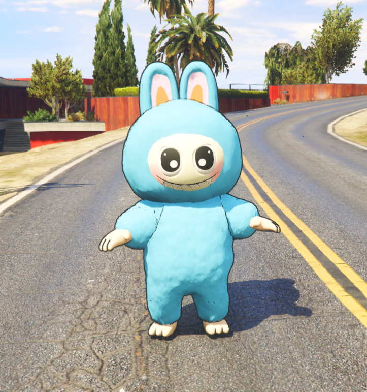Labubu blue