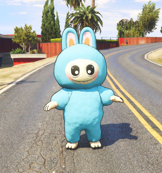 Labubu blue