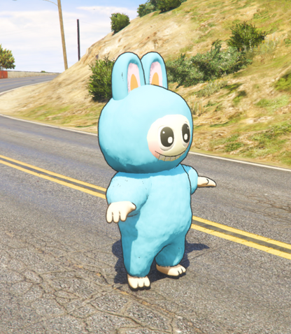 Labubu blue