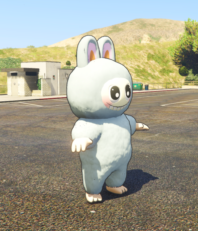 Labubu grey