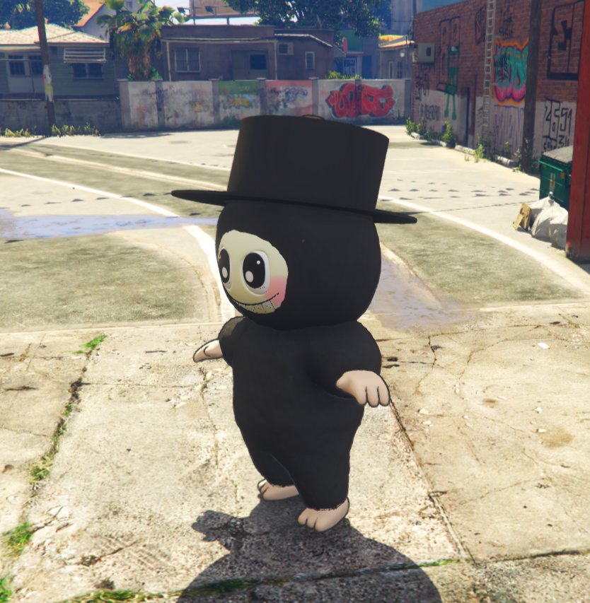 Labubu Sprunki Black