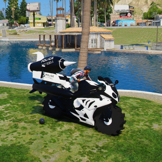 Police Rocket Bike 05 Sawblade