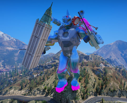 Godzilla man statue