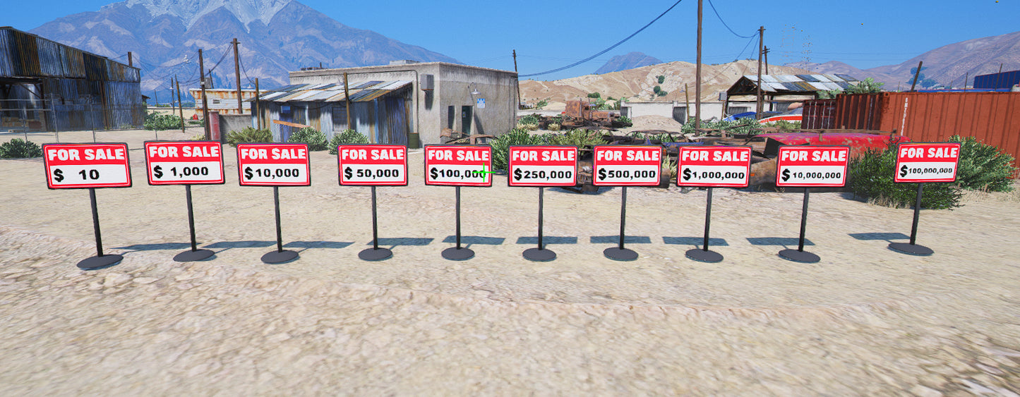 For Sale Sign Pack