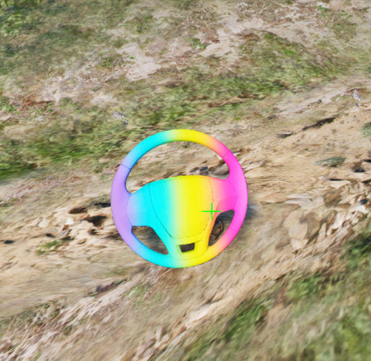 Stearing Wheel Rainbow