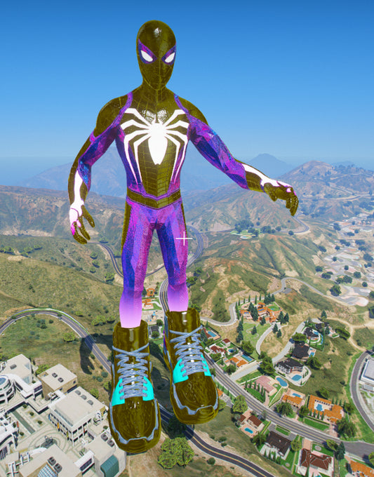 Spiderman Shoes Statue