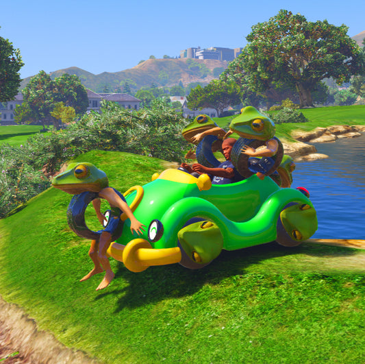Brainrot Frog Car
