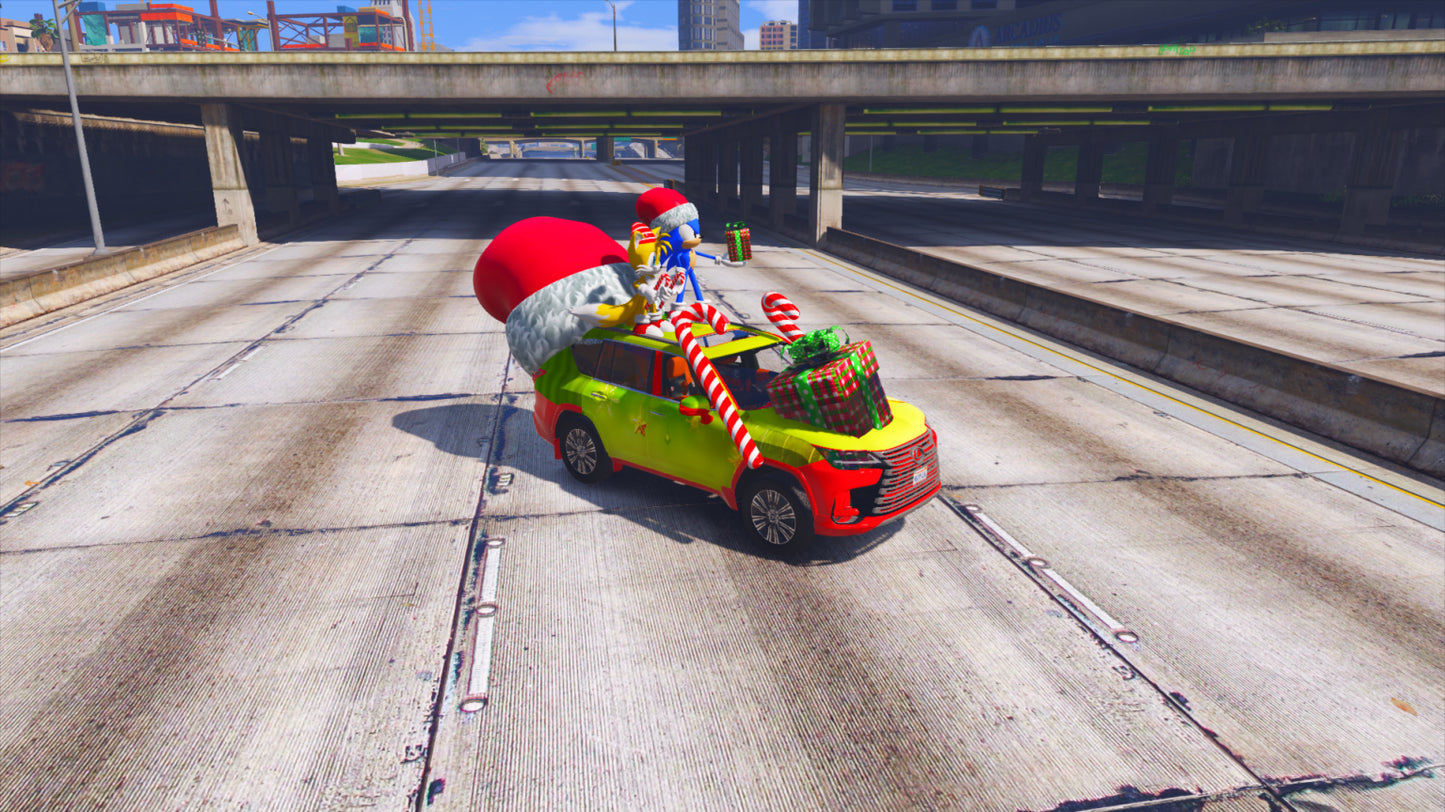 Sonic Merry Christmas Car 2