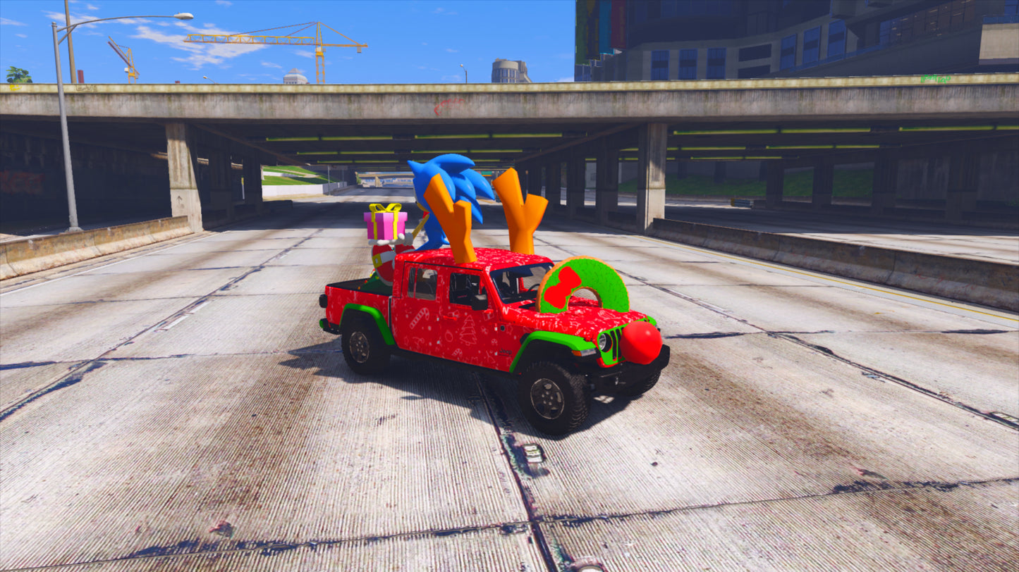 Sonic Merry Christmas Car 3