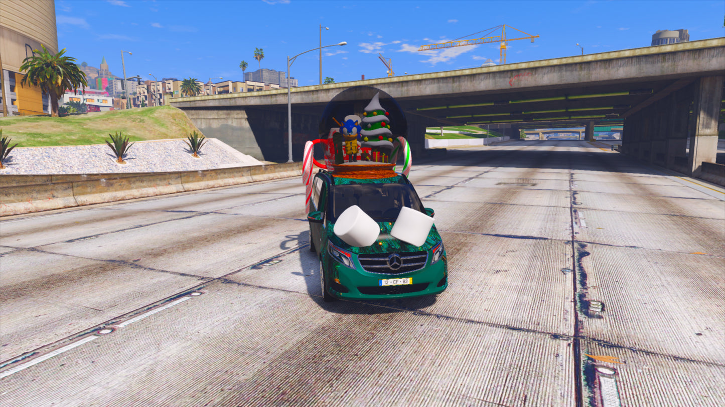 Sonic Merry Christmas Car 5