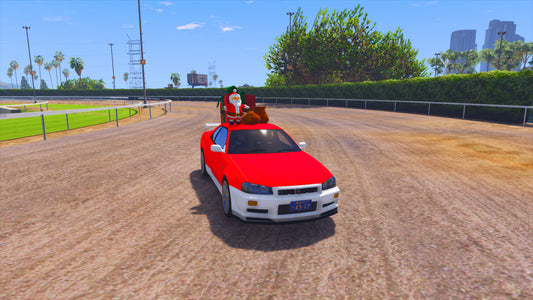 Santa Merry Christmas Car 1