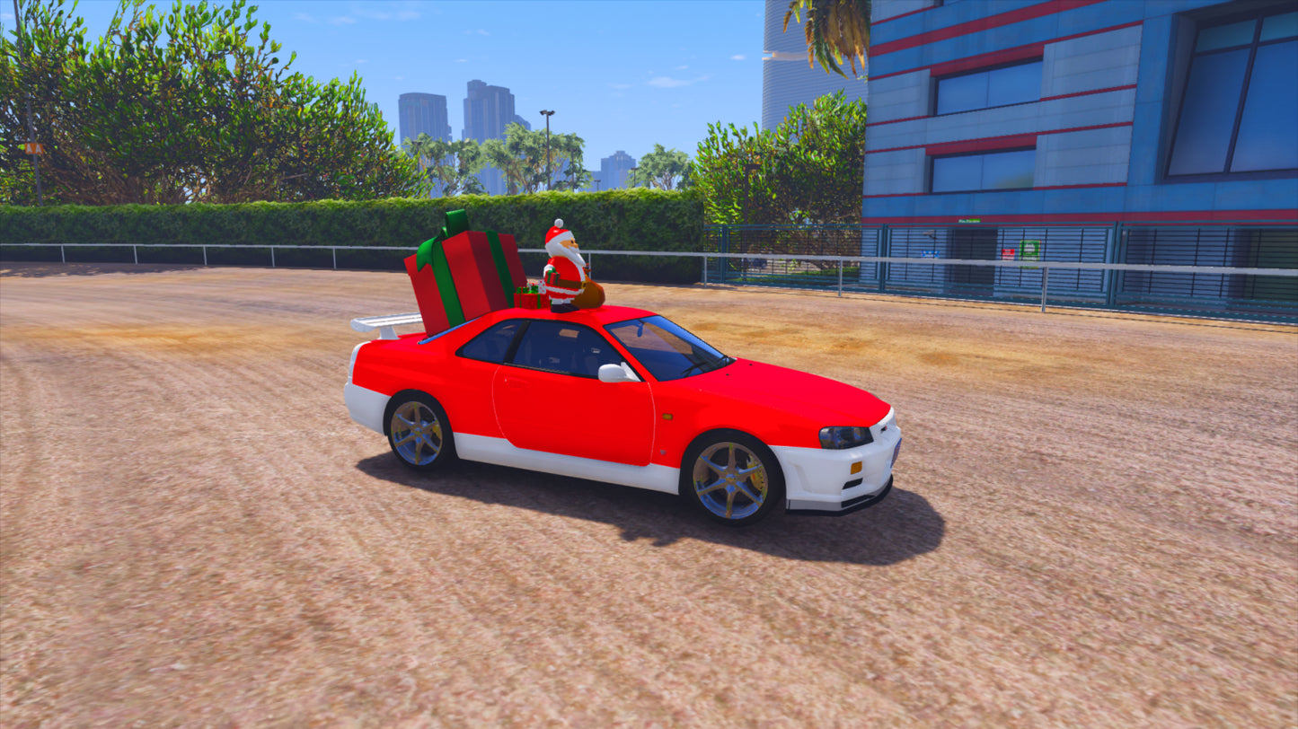 Santa Merry Christmas Car 1