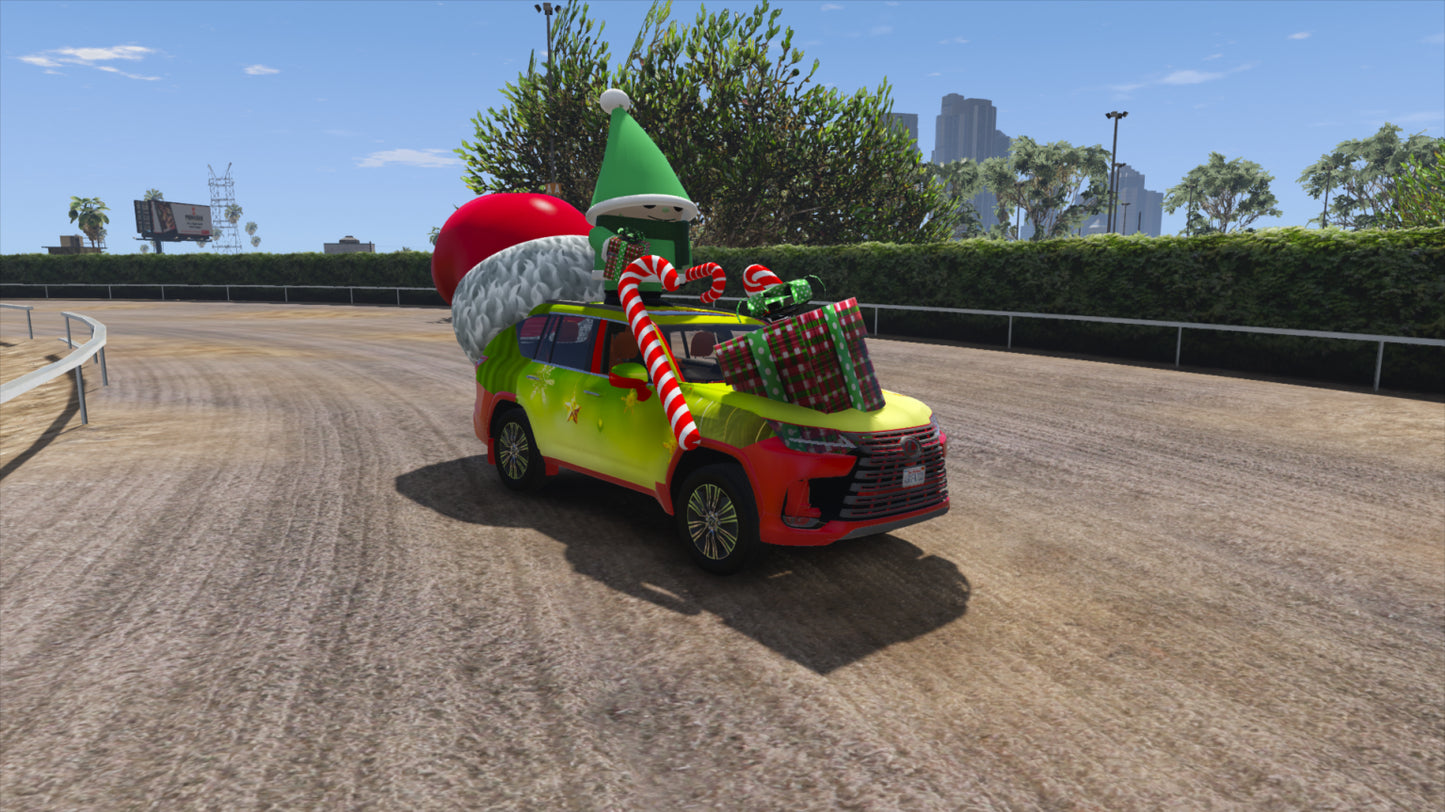 Santa Merry Christmas Car 2