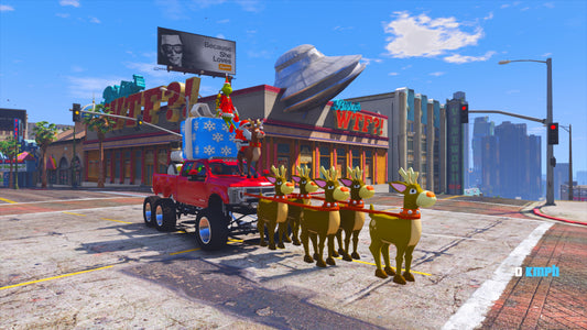 Santa Merry Christmas Car 6