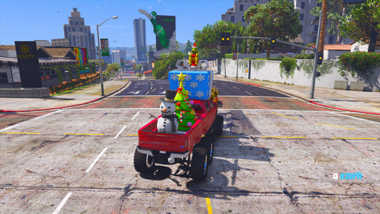 Santa Merry Christmas Car 6