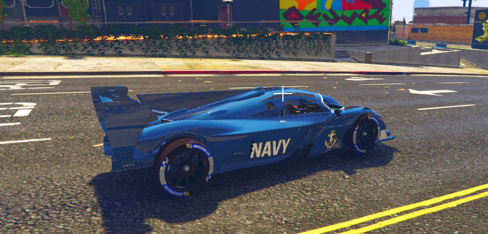 Navy Aston Martin