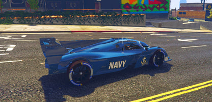 Navy Aston Martin
