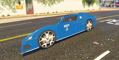 Navy Bugatti Flat